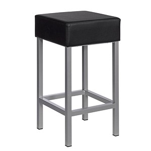 myCUBUS Barhocker schwarz Leder