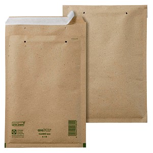 4009445804002 - Luftpolstertaschen ECO D 2FVAF000804 innen 180x265mm haftklebend + Lochung für Klammer braun 4009445804002 100 Stück