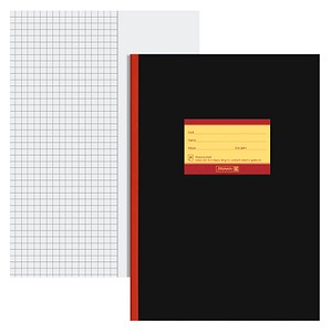 BRUNNEN Schulheft Oberschule 9,0 cm Rand Lineatur 26a kariert DIN A4 Außenrand, 20 Blatt, 1 St.