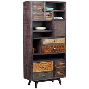 4041908128058 - Regalschrank TOBOL 304070 braun 800 x 400 x 1830 cm 4041908128058 Garden Pleasure