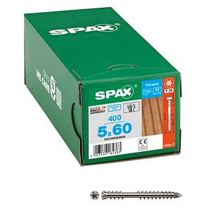 4003530184383 - Terrassenschraube Fixiergewinde Zylinderkopf t-star plus CUT-Spitze Edelstahl rostfrei A2 - Spax