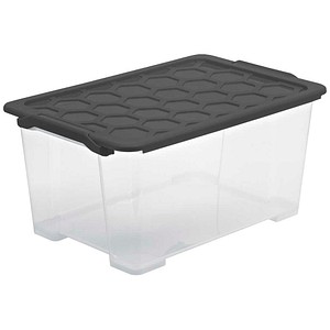 7610859228871 - Rotho EVO SAFE Box mit Deckel anthrazit Kunststoffbox aus lebensmittelechtem PP Fassungsvermögen 44 Liter 7610859228871 - Rotho EVO SAFE Box mit Deckel anthrazit Kunststoffbox aus lebensmittelechtem PP Fassungsvermögen 44 Liter