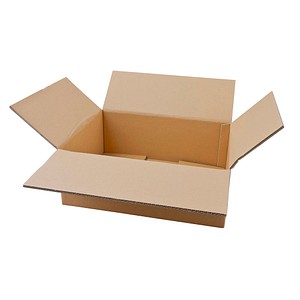 Nestler Wellpapp-Faltkartons 2-wellig braun 44,3 x 32,3 x 17,8 cm Außenmaß, 20 St.