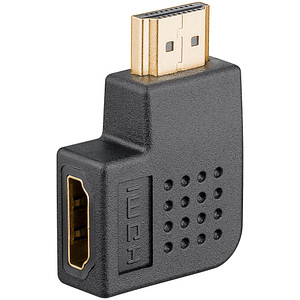 GOOBAY 65750 - Adapter, HDMI Stecker auf Buchse, 8K 60 Hz, 270° horizontal