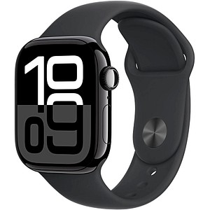 0195949563898 - Smartwatch APPLE Watch Series 10 Aluminium Smartwatches Gr 42 mm Cellular S M Sport Band schwarz (schwarz schwarz) 0195949563898 - Smartwatch APPLE Watch Series 10 Aluminium Smartwatches Gr 42 mm Cellular S M Sport Band schwarz (schwarz schwarz)