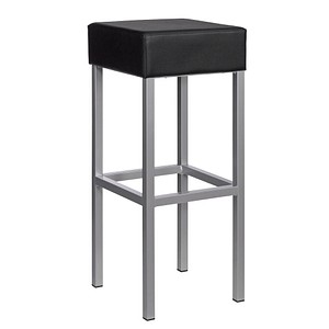 myCUBUS Barhocker schwarz Leder