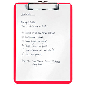 AKTION: LEITZ Klemmbrett WOW 3971 DIN A4 rot Kunststoff, 1 St. mit Prämie nach Registrierung