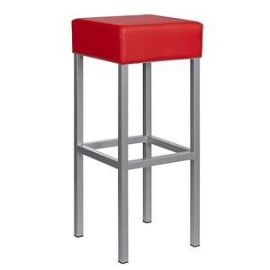 myCUBUS Barhocker rot Leder