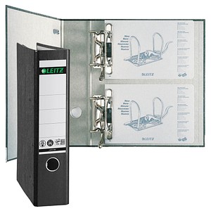 LEITZ 1092 Doppelordner schwarz Karton 7,5 cm LEITZ 1092 Doppelordner schwarz Karton 7,5 cm