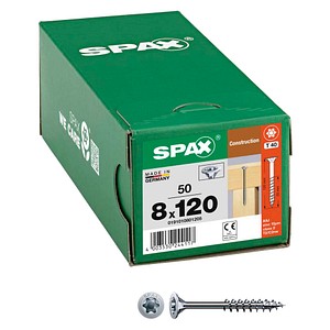 4003530244117 - Holzbauschrauben T40 Senkkopf WIROX 0191010801205 8 mm x 120 mm 4003530244117 50 Stück