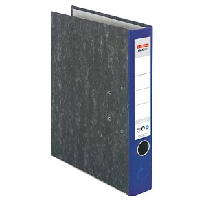 4008115141409 - Ordner herlitz maXfile nature DIN A4 Rückenschild geklebt Hartpappe Rückenbreite 50 mm blau 1 Stück