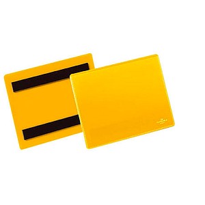 50 DURABLE Magnettaschen gelb 16,3 x 12,0 cm