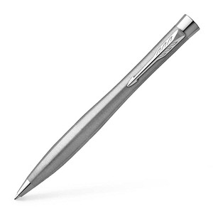 Parker Urban Twist-Kugelschreiber | Metro Metallic mit Chrom-Zierteilen | mit Nachfüllpatrone mit blauer Tinte | Geschenkbox
