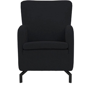DOMO Collection Sessel Dallas schwarz Stoff 68,0 x 82,0 x 93,0 cm, 1 St.