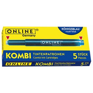 Online Kombi-Füllerpatrone 17202/12 königsblau Großraumpatrone 4014421172020 Online 5 Stück