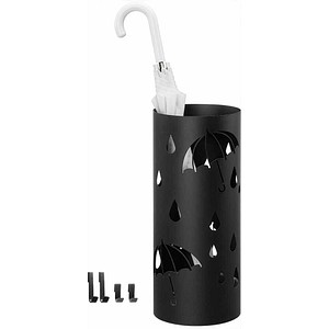 SONGMICS Schirmständer LUC024B01 schwarz, Stahl