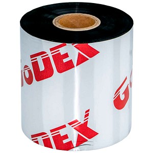 GoDEX GWX 245 schwarz Thermotransferband für Etikettendrucker, 1 Rolle