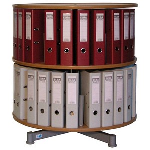 Ordnerdrehsäule buche für bis zu 48 Ordner