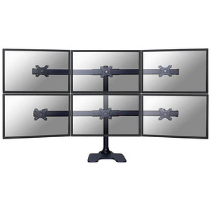 Neomounts Monitor-Halterung FPMA-D700DD6 schwarz für 6 Monitore, Tischständer