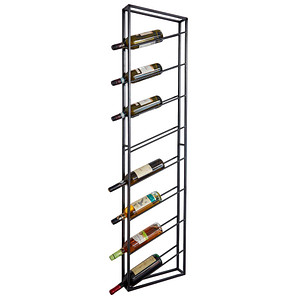 WOHNLING Weinregal schwarz 36,0 x 8,0 x 150,0 cm, 1 St.