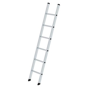 MUNK Anlegeleiter 11173 oTraverse, 1x 6 Stufen, silber, Aluminium 4031405111738 MUNK