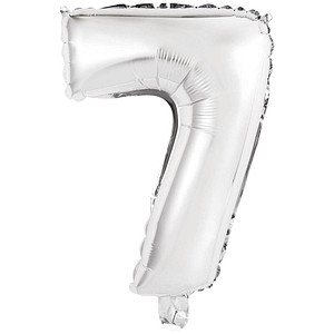 0194099035866 - Folienballon Mini Zahl 7 silber 0194099035866 amscan 0194099035866 - Folienballon Mini Zahl 7 silber 0194099035866 amscan