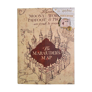 5056563709442 - BlueSky Notizbuch Harry Potter - Karte des Rumtreibers A5 liniert mehrfarbig Hardcover 80 Seiten