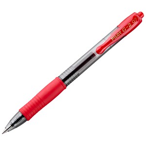 PILOT G2 Gelschreiber rot/transparent 0,4 mm, Schreibfarbe: rot, 1 St.