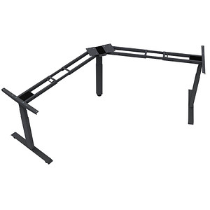 4250504566328 - LMG elektrisch höhenverstellbares Schreibtischgestell schwarz ohne Tischplatte T-Fuß-Gestell schwarz 1300 - 1600 x 530 700 cm
