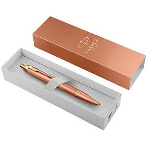3026982039026 - IM Writing Rituals Ballpoint Uplifting Orange Finish with Gradient & Gold Trims Medium Point Blue Ink Gift Box
