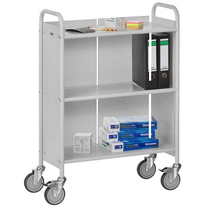fetra Bürowagen mit 3 Etagen l.grau 1100x810x385 150kg 4017976048710 fetra