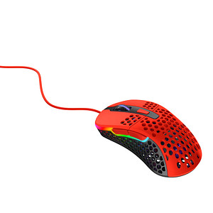 CHERRY XTRFY M4 RGB KRIPPARIAN Gaming Maus kabelgebunden rot