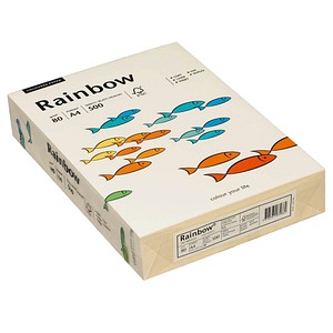 Rainbow Kopierpapier COLOURED PAPER hellchamois DIN A4 80 g/qm 500 Blatt Rainbow Kopierpapier COLOURED PAPER hellchamois DIN A4 80 g/qm 500 Blatt