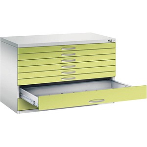4068192049036 - Zeichnungsschrank DIN A1 8 Schubladen Höhe 760 mm lichtgrau viridingrün C+P 4068192049036 - Zeichnungsschrank DIN A1 8 Schubladen Höhe 760 mm lichtgrau viridingrün C+P