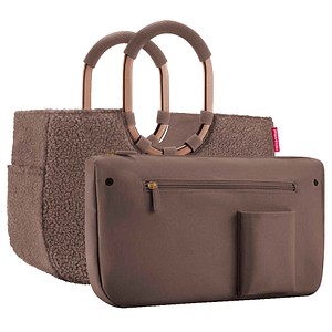 reisenthel loopshopper M Einkaufskorb aus Polyester in Teddy chocolate 40 cm