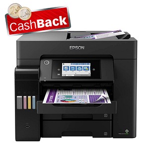AKTION: EPSON EcoTank ET-5850 4 in 1 Tintenstrahl-Multifunktionsdrucker schwarz mit Cashback