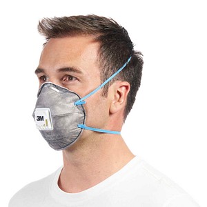 Atemschutzmaske Cool Flow™ 9922 Typ FFP2 94 % Partikelfilterung geruchshemmend mit Ventil grau 2 Stück