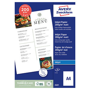 AVERY Zweckform Fotopapier 2681 DIN A4 matt 200 g/qm 50 Blatt