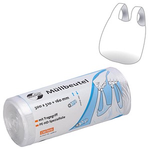 4001553000574 - DEISS UNIVERSAL PLUS HDPE-Abfallbeutel 20 Liter mit Tragegriff Anwenderfreundlicher Müllbeutel mit hoher Stabilität Maße (B x L) 500 x 510 mm 1 Rolle = 40 Stück 4001553000574 - DEISS UNIVERSAL PLUS HDPE-Abfallbeutel 20 Liter mit Tragegriff Anwenderfreundlicher Müllbeutel mit hoher Stabilität Maße (B x L) 500 x 510 mm 1 Rolle = 40 Stück