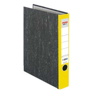 4008115141102 - Ordner herlitz maXfile nature DIN A4 Rückenschild geklebt Hartpappe Rückenbreite 50 mm gelb 1 Stück