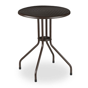 4052025357344 - Gartentisch braun rund 4052025357344 relaxdays