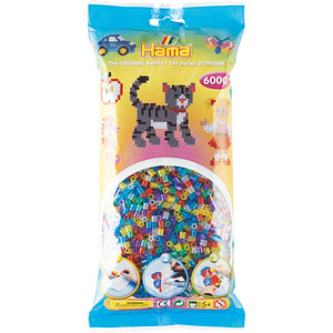 Hama® Bügelperlen mehrfarbig, Glitzer 6.000 St.