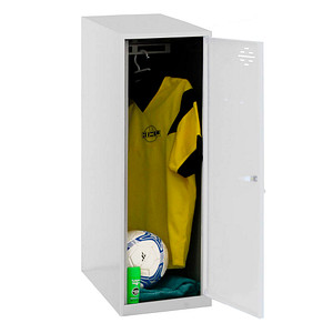 8425437117985 - Spind SIMONLOCKER DISM SINGLE grau weiß 8425437117985 1 Schließfach 400 x 500 x 915 cm 8425437117985 Simonrack