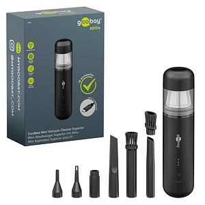 GOOBAY 77829 - Akku Handstaubsauger 120 W, beutellos, 3 Stufen, mit 7 Aufsätzen