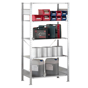4004514202550 - Schulte Lagertechnik - Fachbodenregal Komplettregale MULTIplus150 Traglast 150kg 2000x1000x300mm (Grundregal) 4004514202550 - Schulte Lagertechnik - Fachbodenregal Komplettregale MULTIplus150 Traglast 150kg 2000x1000x300mm (Grundregal)