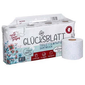 4262419331250 - Toilettenpapier samtweich 4-lagig 8 Rollen