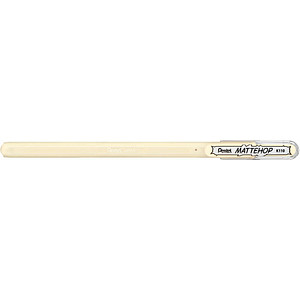 0884851063229 - Mattehop Gelschreiber elfenbein 05 mm Schreibfarbe weiß 0884851063229 Pentel