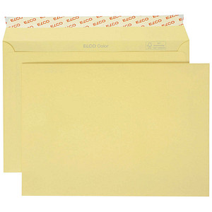 ELCO Briefumschläge Color DIN C5 ohne Fenster hellchamois haftklebend 25 St.