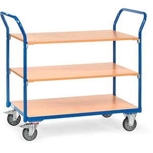 4017976018003 - Fetra fetra 1800 Tischwagen Stahl pulverbeschichtet Traglast (max) 200 kg Brillantblau (RAL 5007)