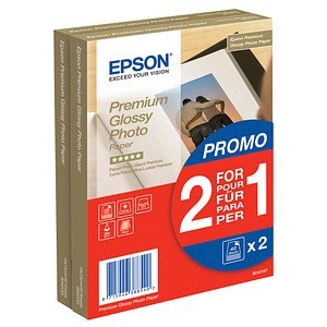 EPSON Fotopapier S042167 10,0 x 15,0 glänzend 255 g/qm 2x 40 Blatt EPSON Fotopapier S042167 10,0 x 15,0 glänzend 255 g/qm 2x 40 Blatt